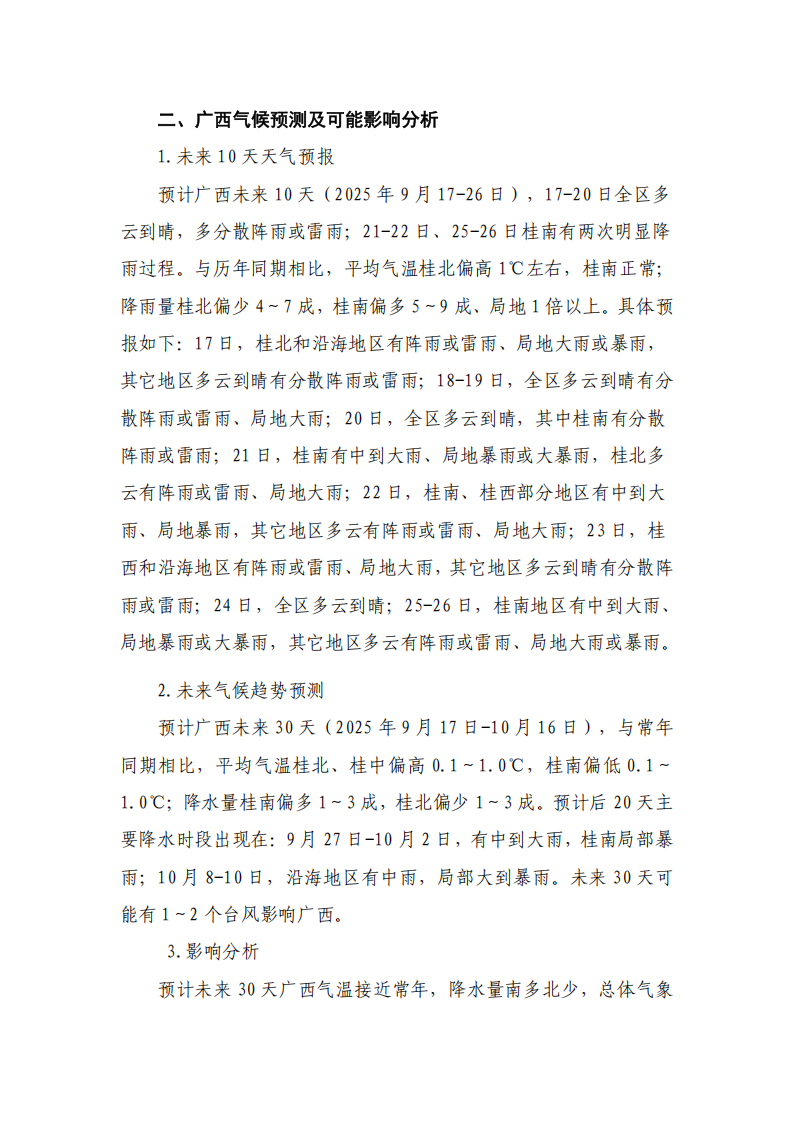 1758101675908035273.png 预计未来30天仍可能有台风影响+桂北降水偏少++需提前做好防范工作-甘蔗气象服务2025年第10期_04.png
